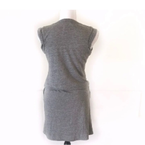 New Chaser short sleeve T-shirt dress drawstring keyhole  casual woman’s small - Picture 4 of 7